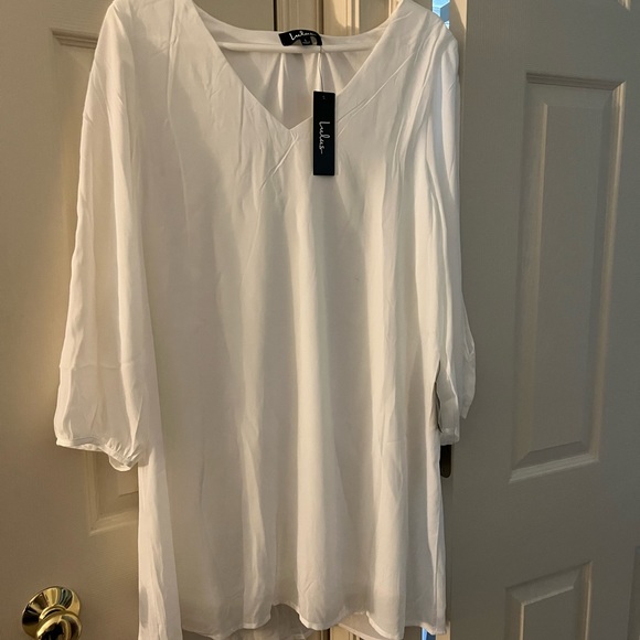 Lulu’s Short Casual 3/4 length Sleeve Wedding Dress - Picture 5 of 5